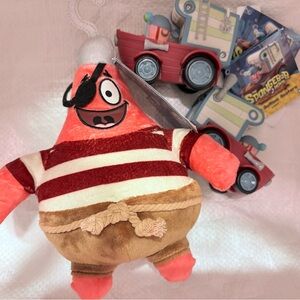 SpongeBob SquarePants Pirate Patrick Plush with Red and Brown